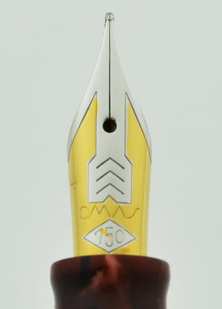 Omas Princess (Old Style) Fountain Pen - Scarlet Red Celluloid w